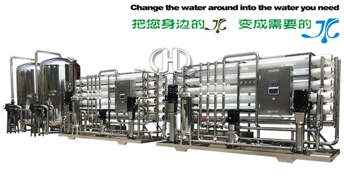 It can produce 18 tons of full-automatic two-stage reverse osmosis purification water +EDI ultra-pure water equipment